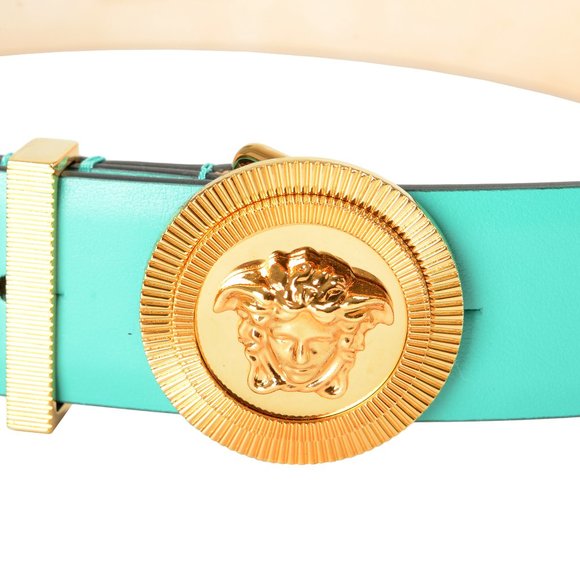 Versace Women\'s Leather Metal Medusa Head Logo Decorated Belt US 28 IT 70 main image 5